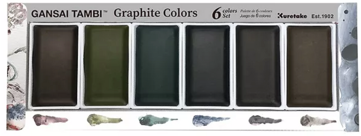 Gansai Tambi Watercolor Paint Set - Graphite