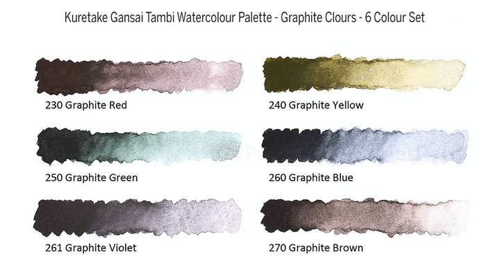 Gansai Tambi Watercolor Paint Set - Graphite