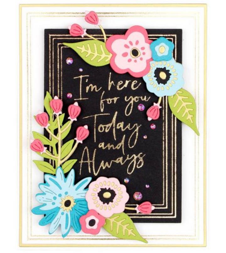 Spellbinders Etched Dies - Simply Perfect Layered Blooms
