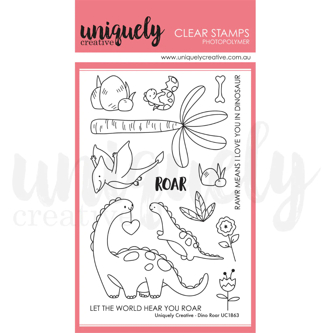 Uniquely Creative - Dino Roar Stamp Set