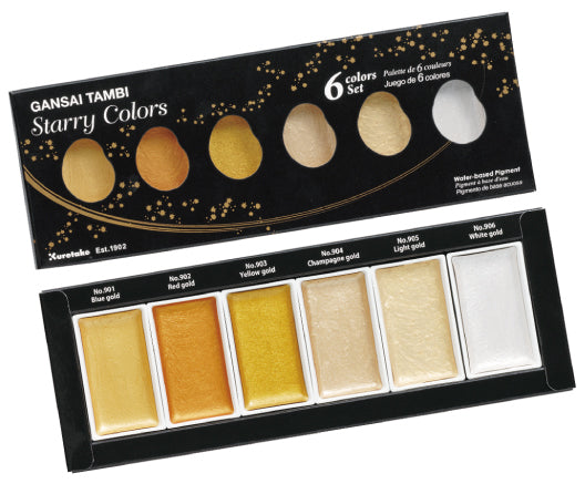 Gansai Tambi Watercolor Metallic Paint Sets - Starry