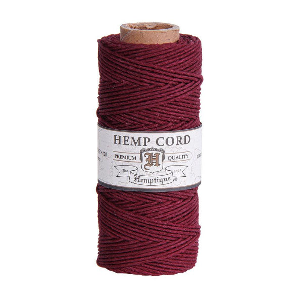 Hemptique Hemptique Hemp Macrame Cord Burgundy #20