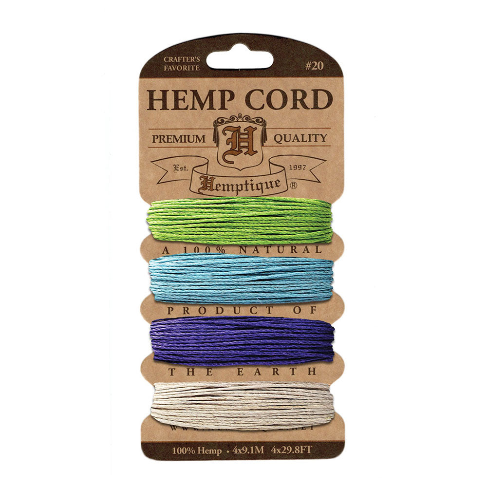 Hemptique Hemptique Hemp Macrame Cord #20 - Spring Bloom