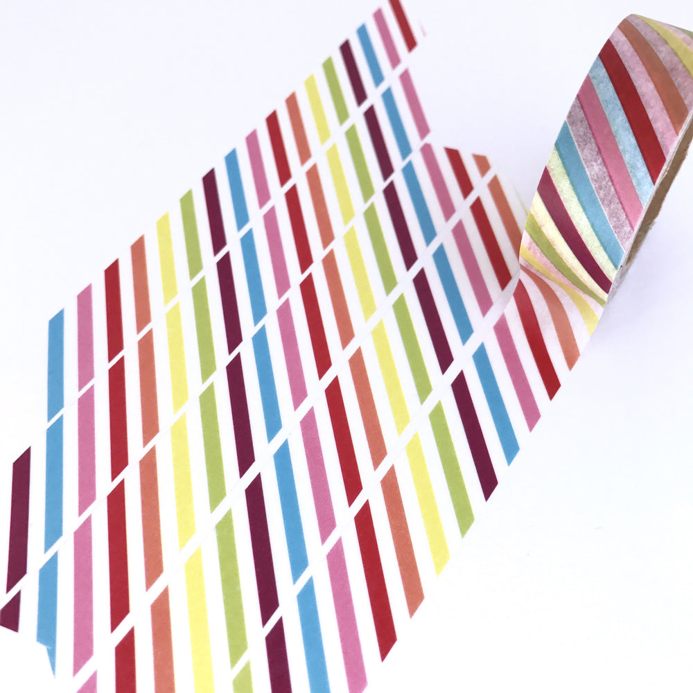 Rainbow Striped Washi Tape