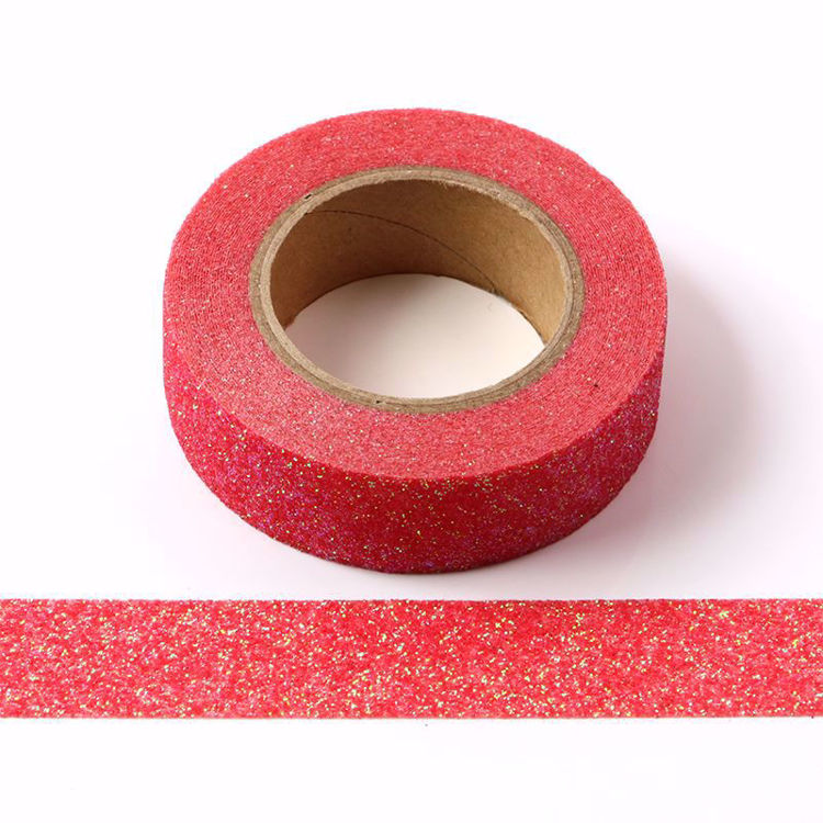 Glitter Tape - Bright Red Sparkle