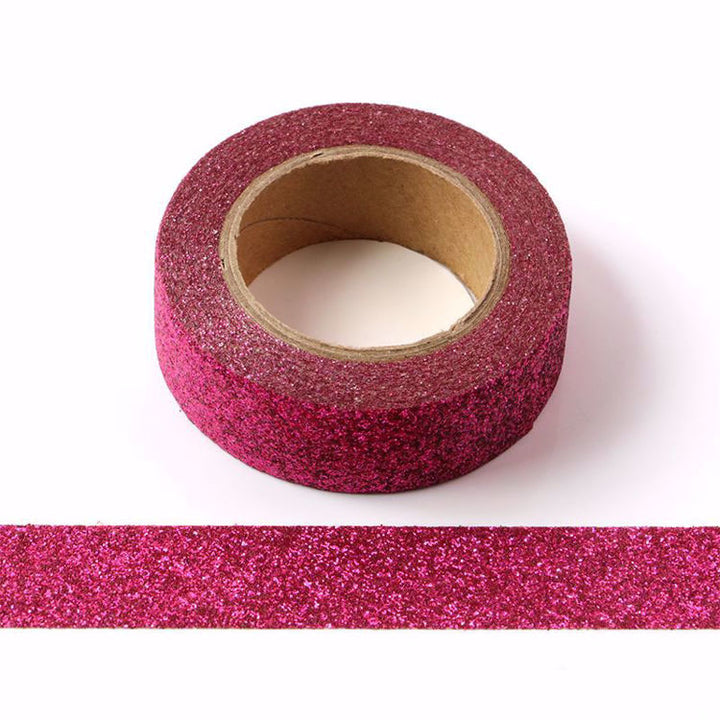 Dark Pink Sparkle Glitter Tape