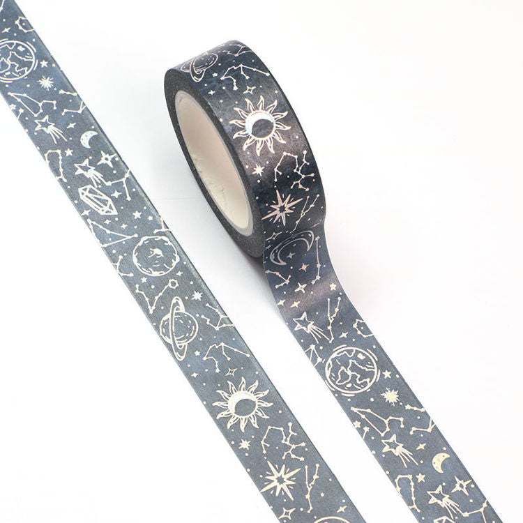 Washi Tape - Holographic Celestial Night Sky