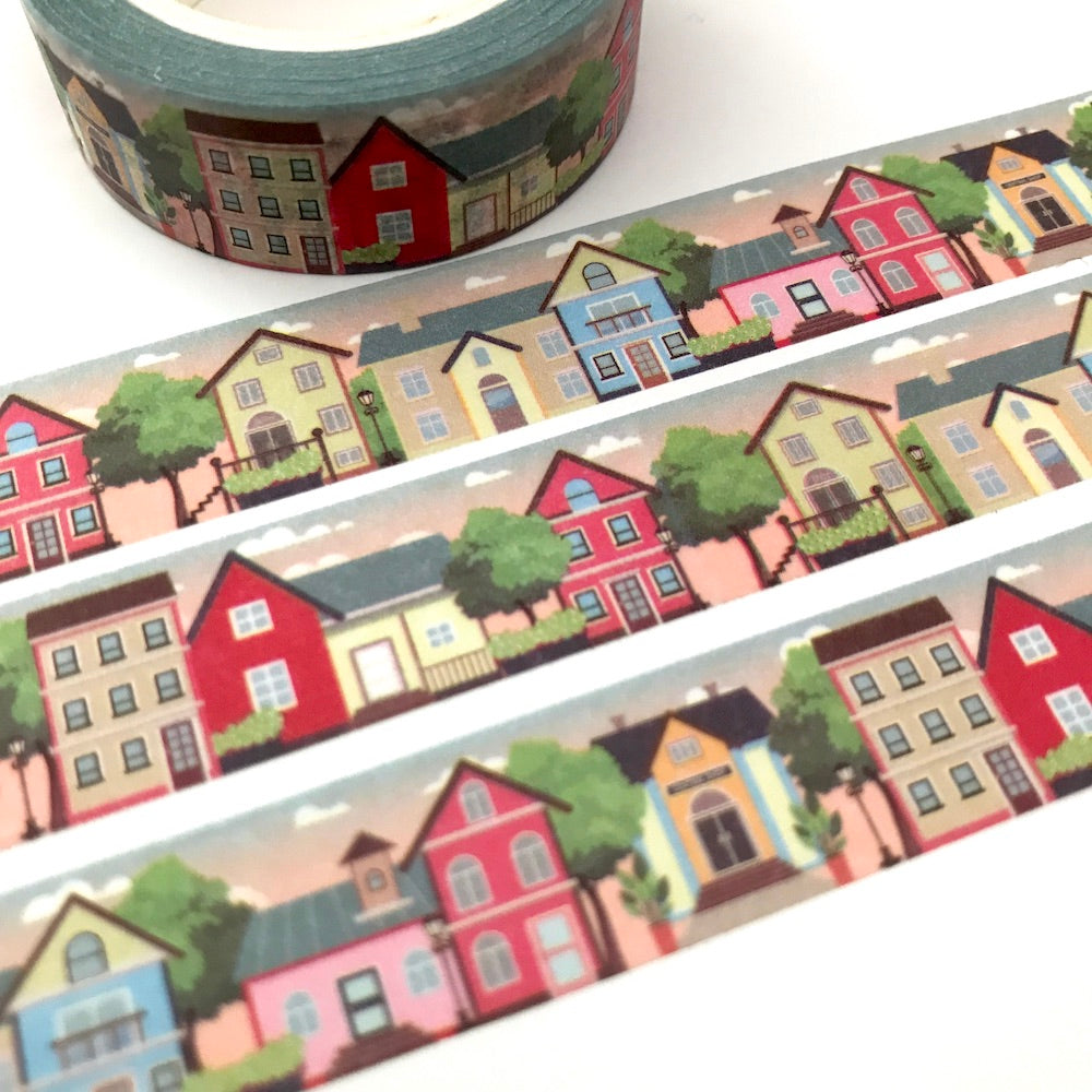 Washi Tape Rainbow Village