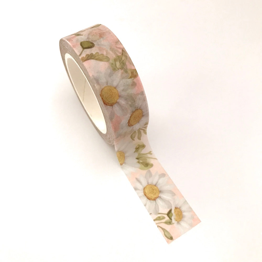 Washi Tape White Daisies