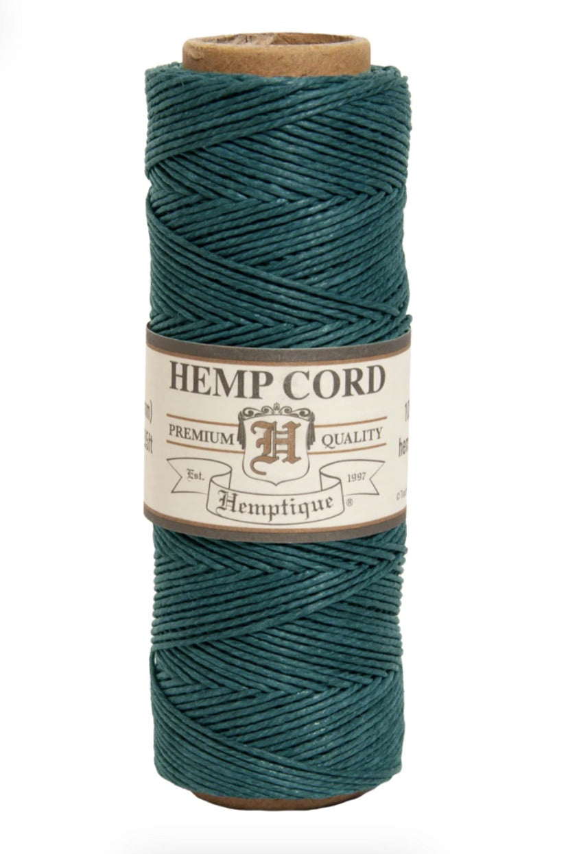 Hemptique Hemp Cord Macrame Spool #10 - Aquamarine