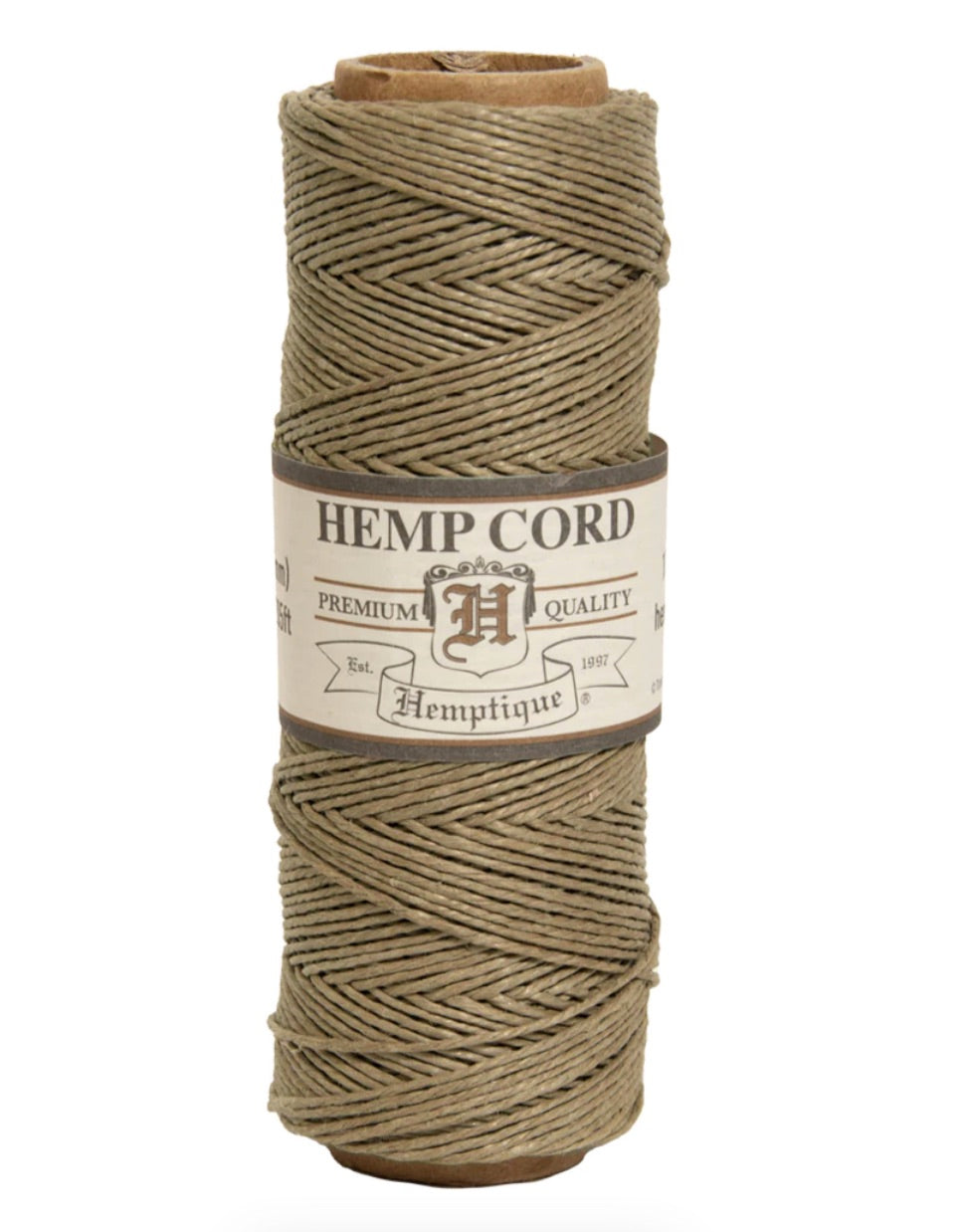 Hemptique Hemp Cord Macrame Spool #10 - Dusty Olive