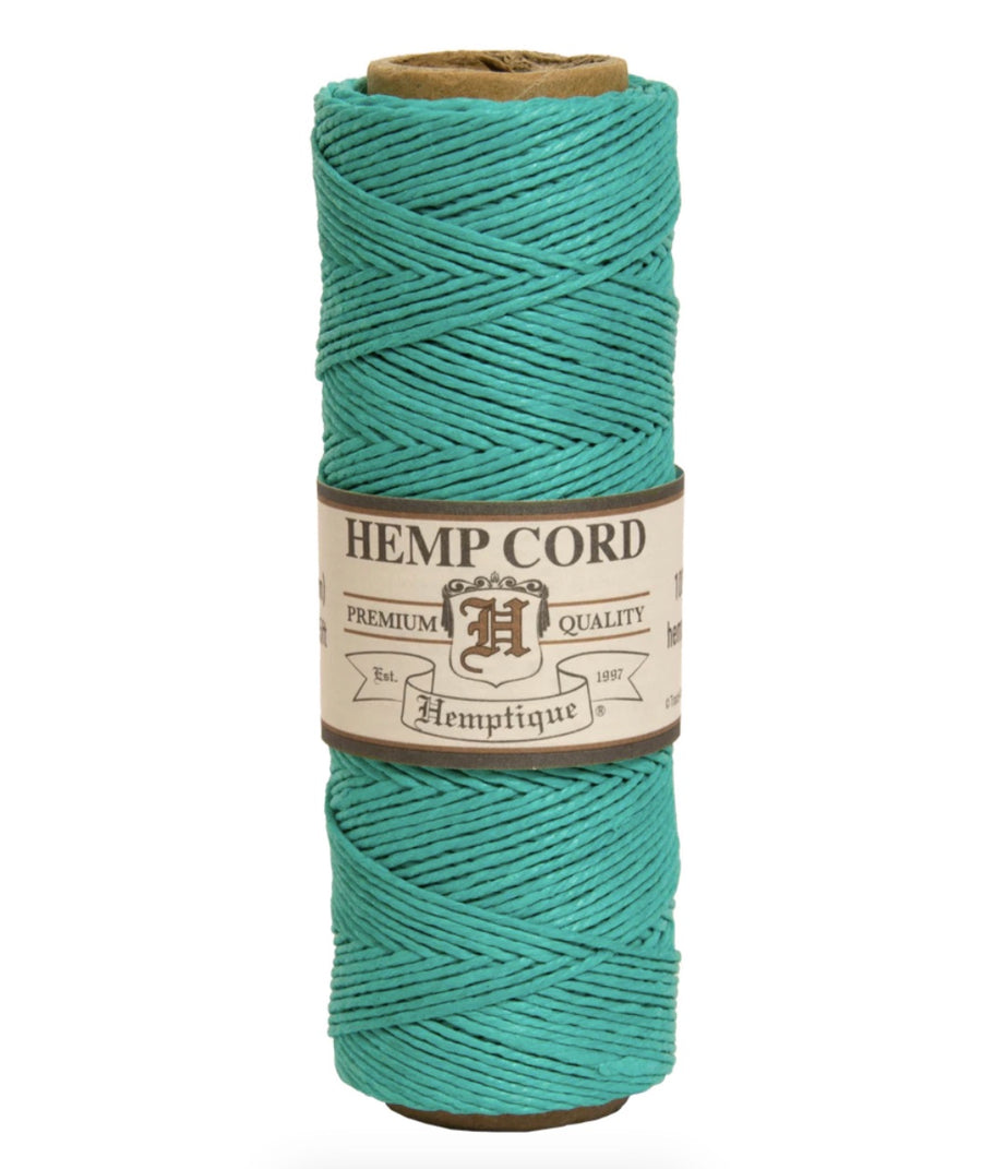 Hemptique Hemp Cord Macrame Spool #10 - Sea Foam Green