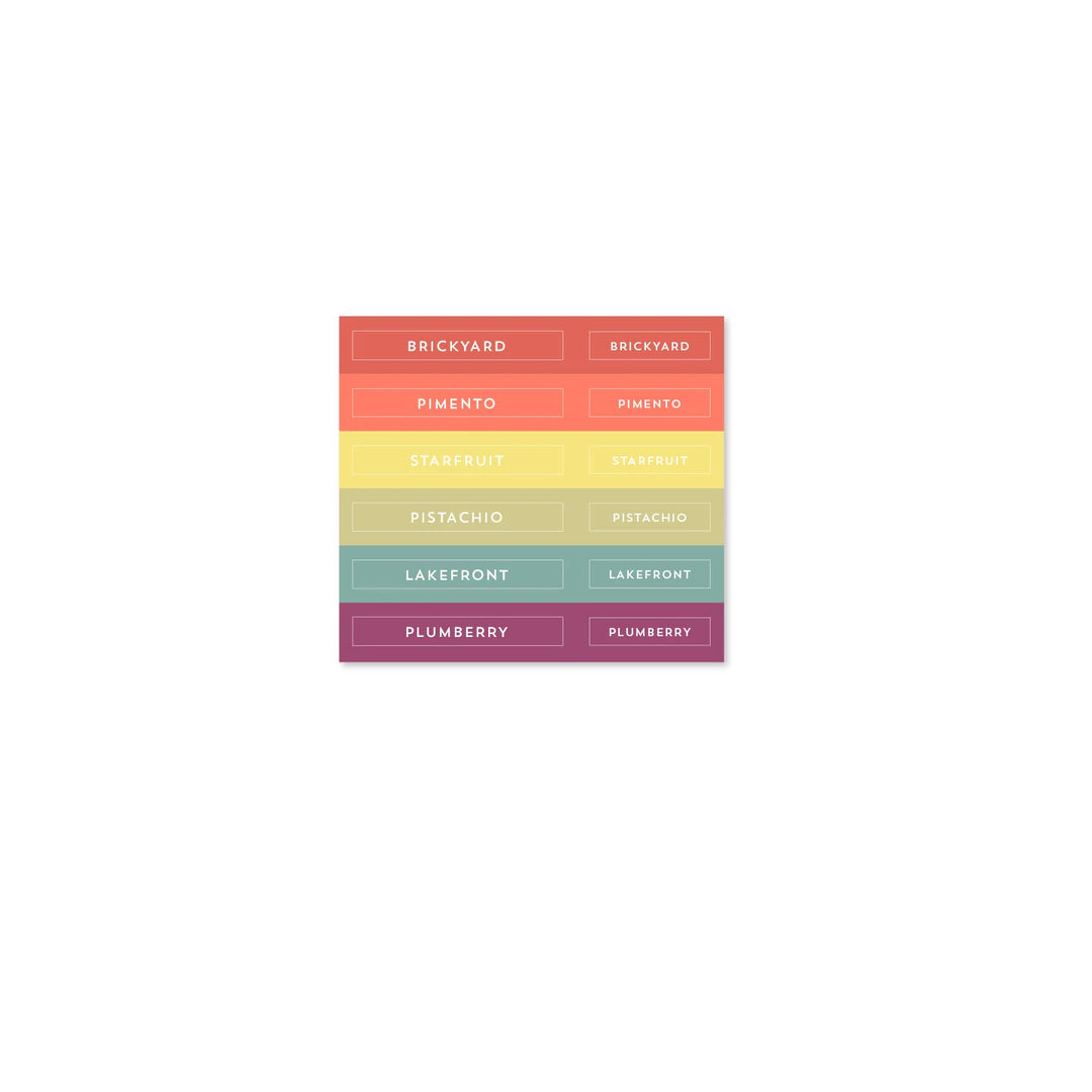 Concord & 9th - 2025 Colour Collection - Ink Labels for ink pads and mini cubes