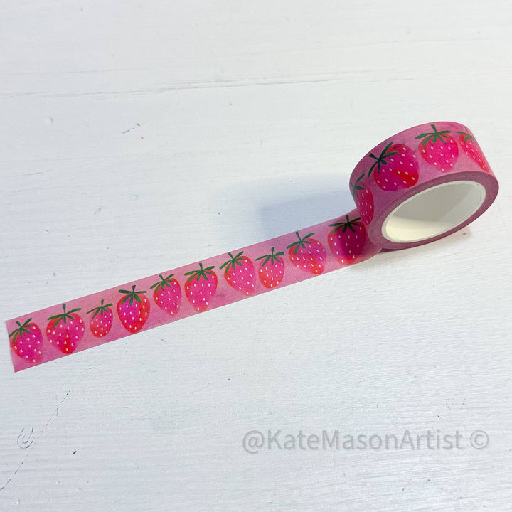 Kate Mason Artist - Washi Tape - Strawberry