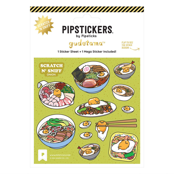 Pipsticks Sticker Sheet - Scratch 'n Sniff - Gudetama Ramen Adventure (2ct)