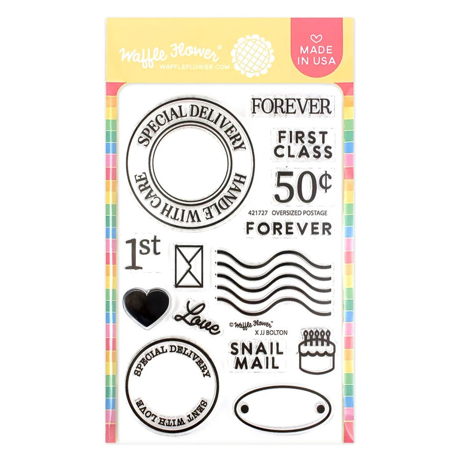 Waffle Flower Oversized Postage Stamp Set 421727