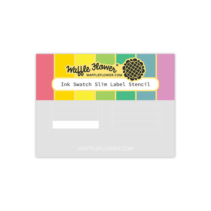 Waffle Flower - Ink Swatch Slim Label Stencil