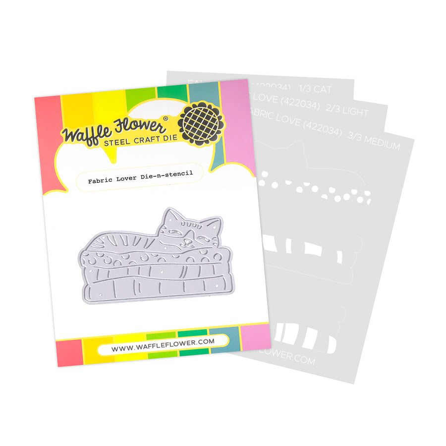  Waffle Flower - Quilted Hugs Release 2025  - Fabric Lover Die-n-stencil  422034