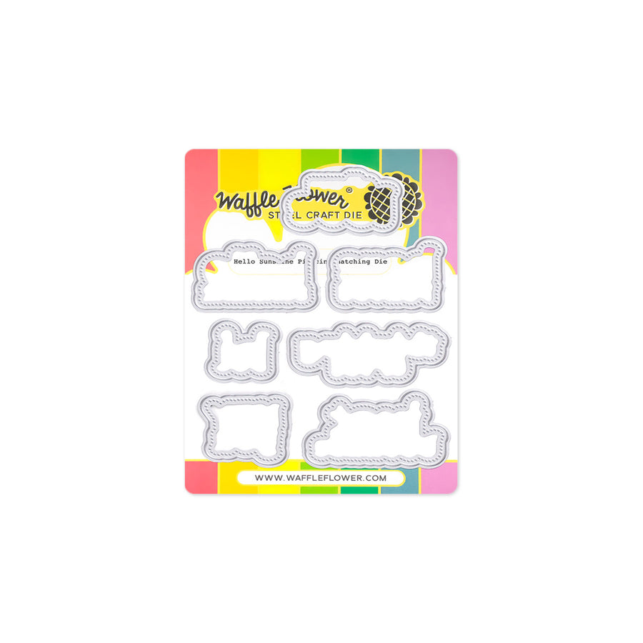 waffle flower hello sunshine piercing matching die - 422052