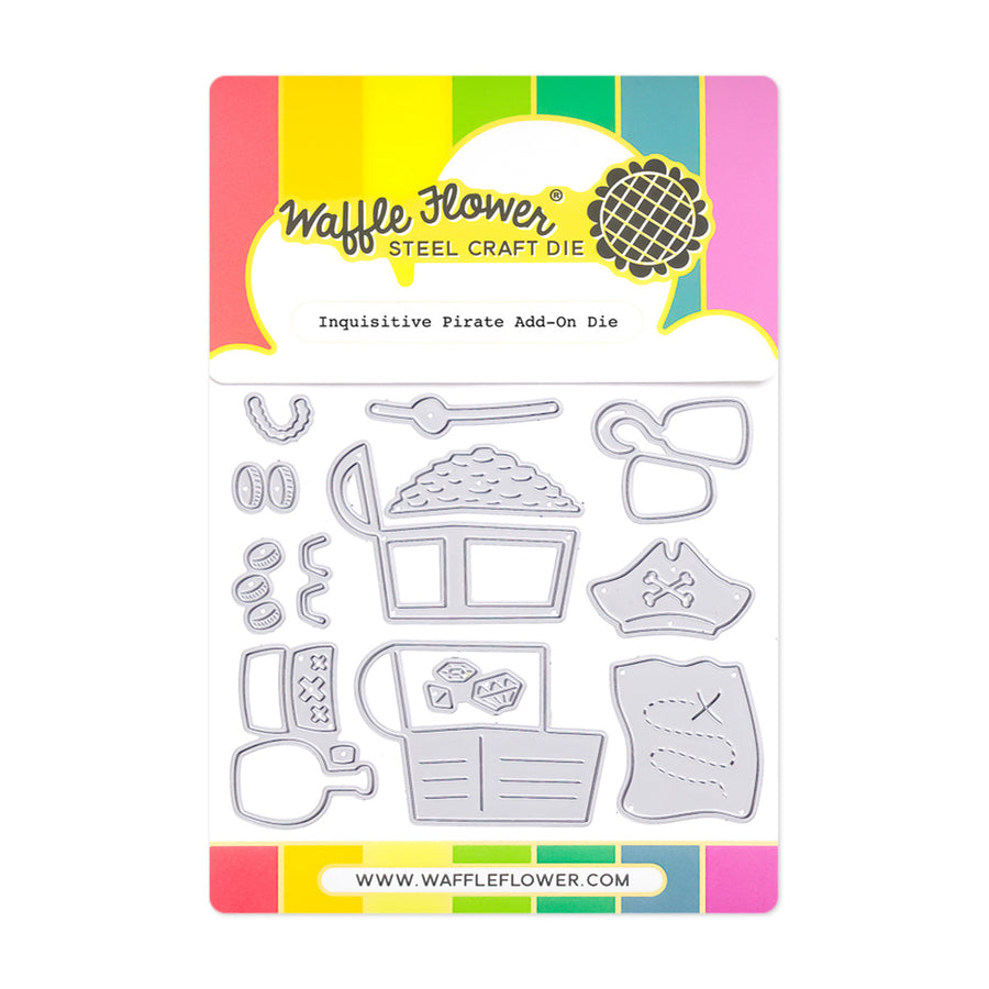 waffle flower inquisitive pirate add on die - 422082