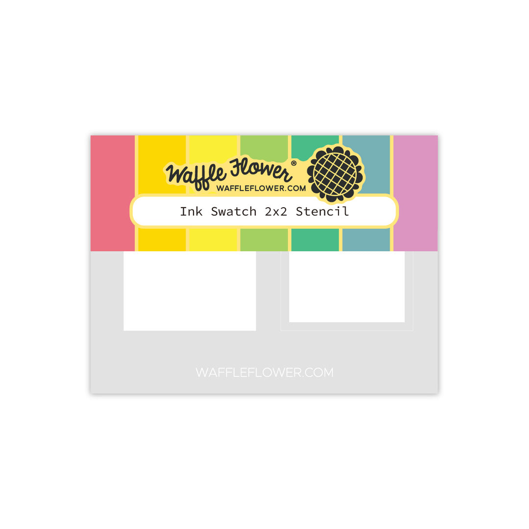 Waffle Flower-Ink Swatch 2x2 Stencil-422185