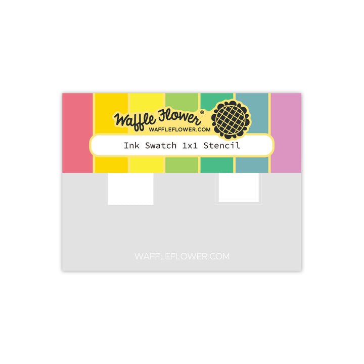 Waffle Flower-Ink Swatch 1x1 Stencil-422187