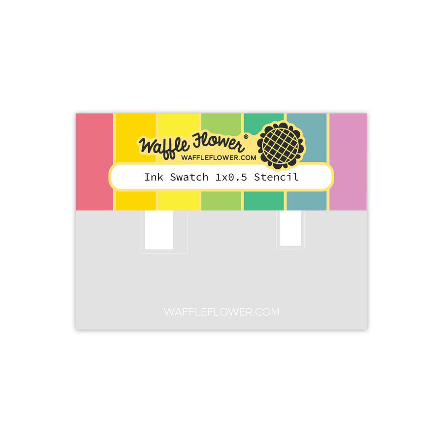Waffle Flower-Ink Swatch 1x0.5 Stencil-422189