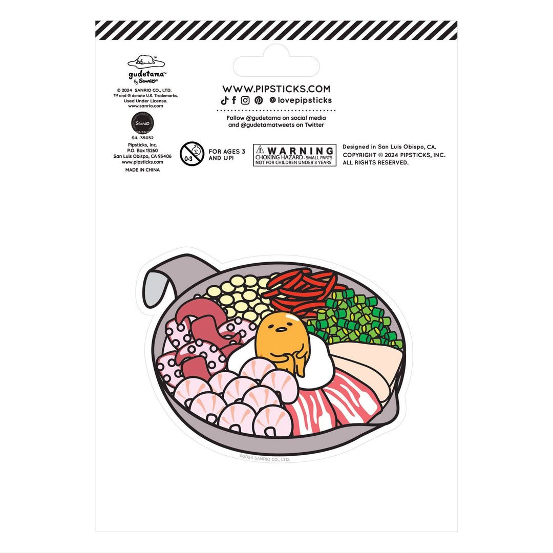 Pipsticks Sticker Sheet - Scratch 'n Sniff - Gudetama Ramen Adventure (2ct)