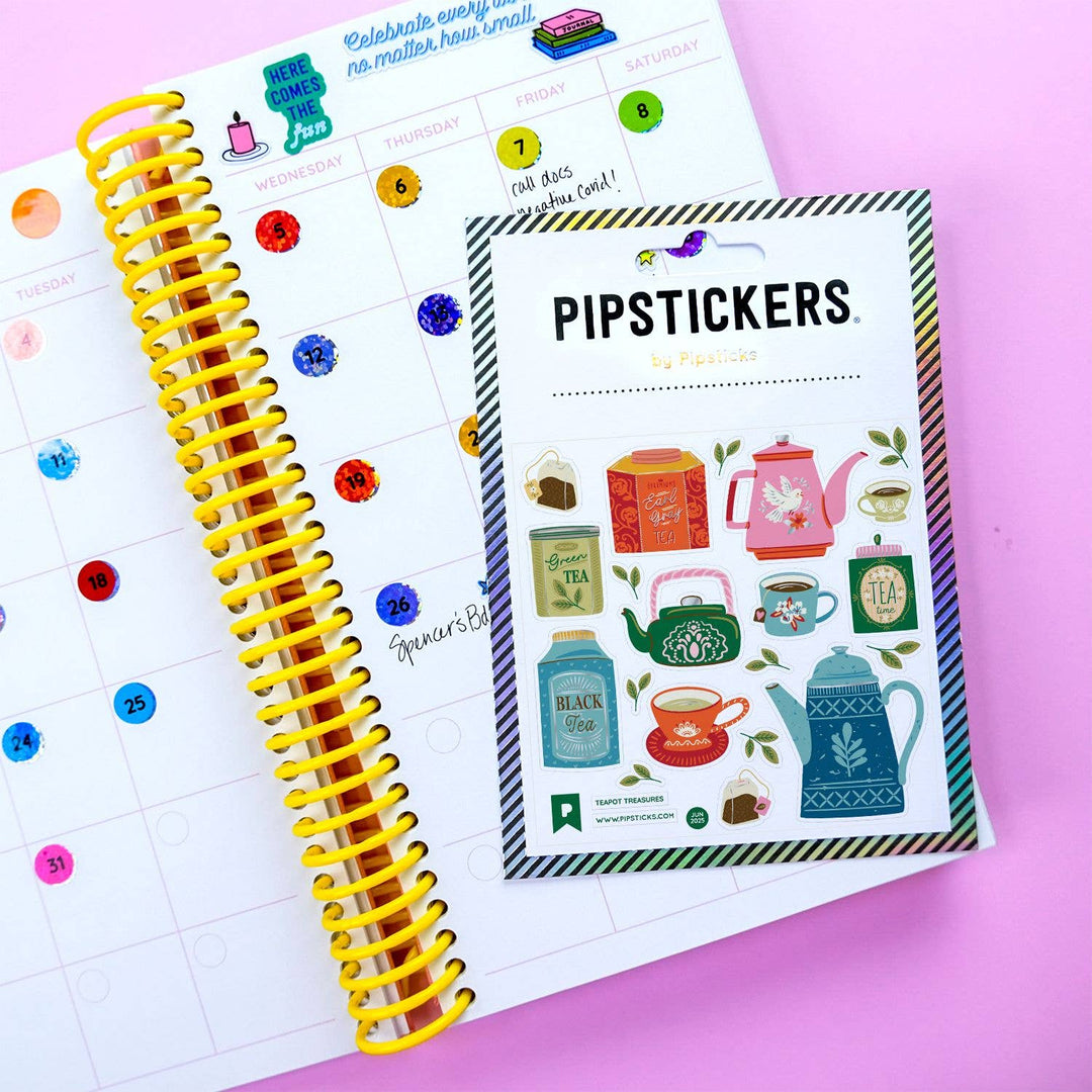 Pipsticks Sticker Sheet - Teapot Treasures
