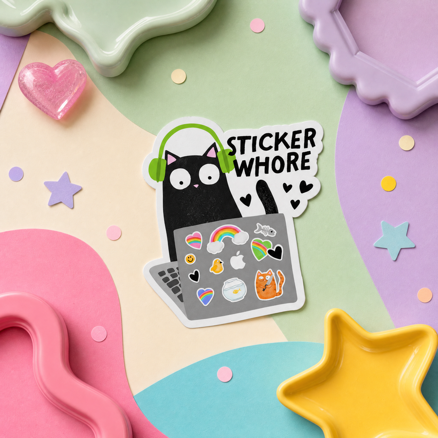 Mittens and Moods - Vinyl Sticker -  Sticker Whore 