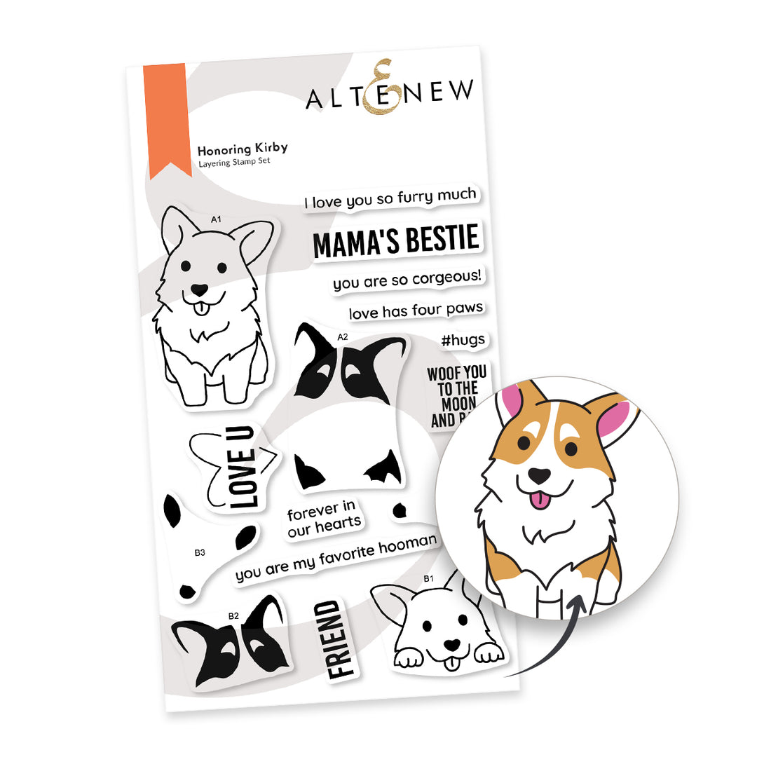 altenew honoring kirby stamp set alt10289
