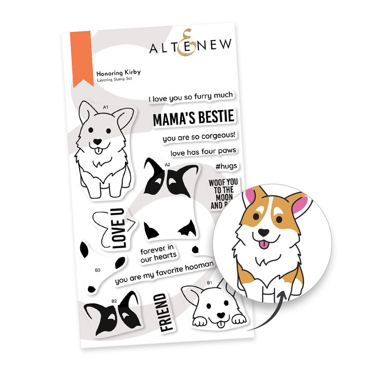 altenew honoring kirby stamp set alt10289