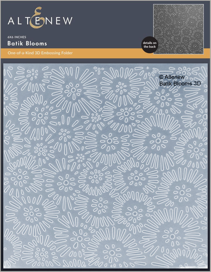 Altenew - Embossing Folder - Batik Blooms 3D