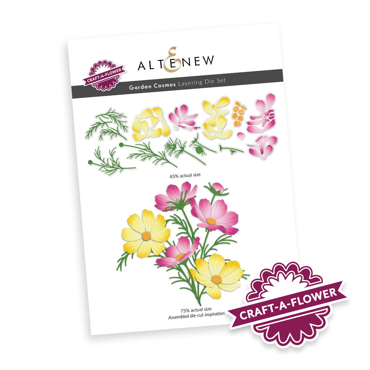 Altenew - Craft-A-Flower: Garden Cosmos Layering Die Set – Hobby