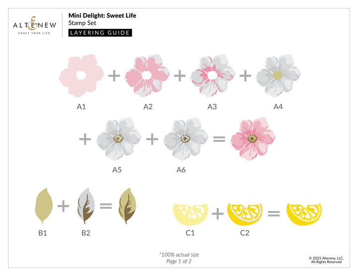 Altenew - Mini Delight: Sweet Life Stamp & Die Set