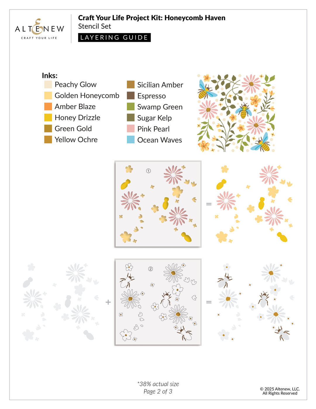 Altenew - Craft Your Life Project Kit: Honeycomb Haven & Add-On Die Bundle