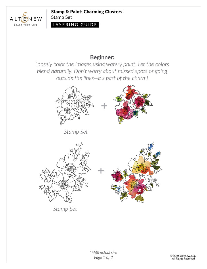 Altenew - Stamp & Paint: Charming Clusters Complete Bundle