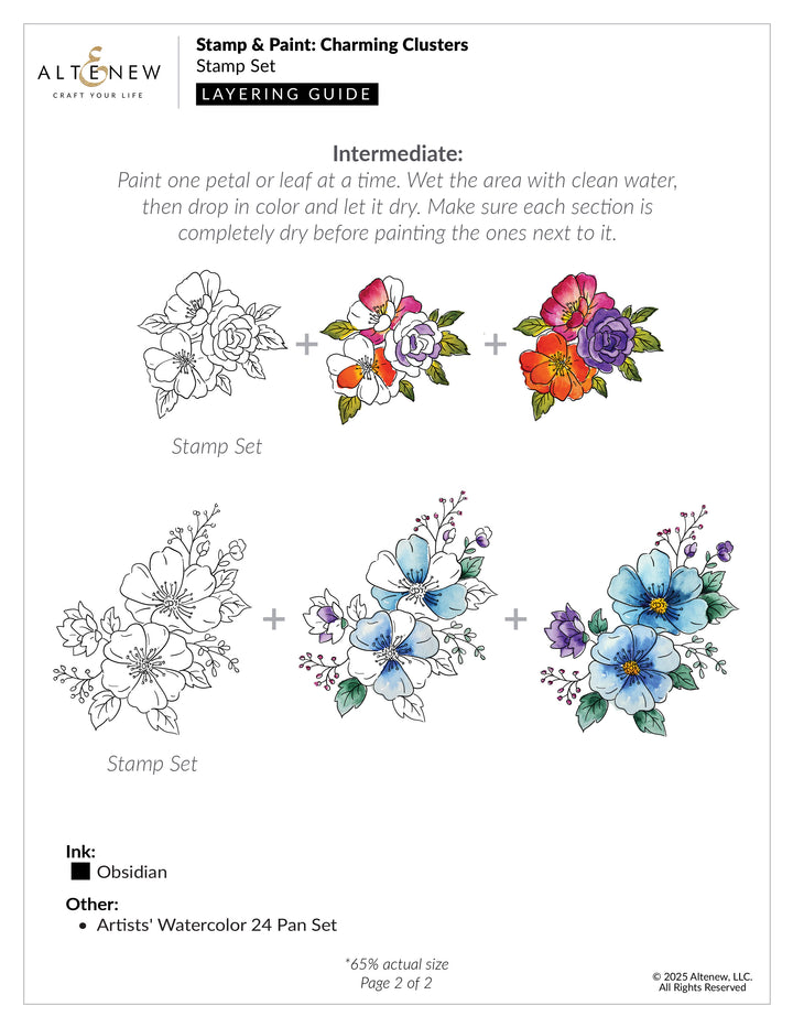 Altenew - Stamp & Paint: Charming Clusters Complete Bundle