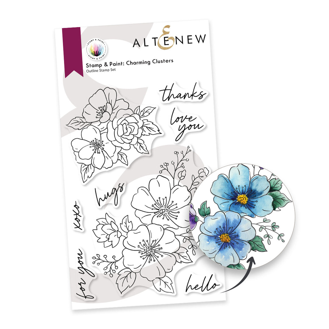 Altenew - Stamp & Paint: Charming Clusters Complete Bundle