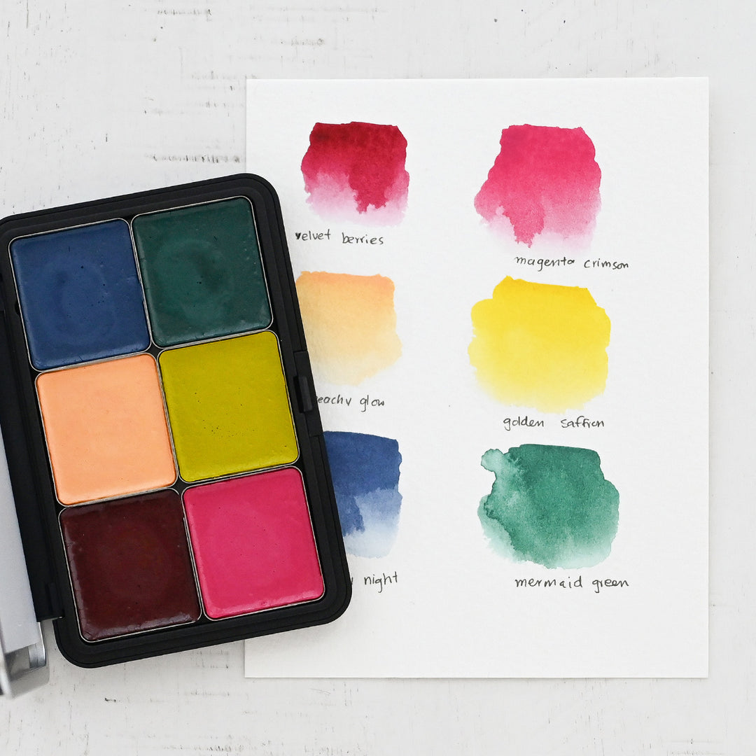 Altenew - The Watercolour Compact - Moody Brights