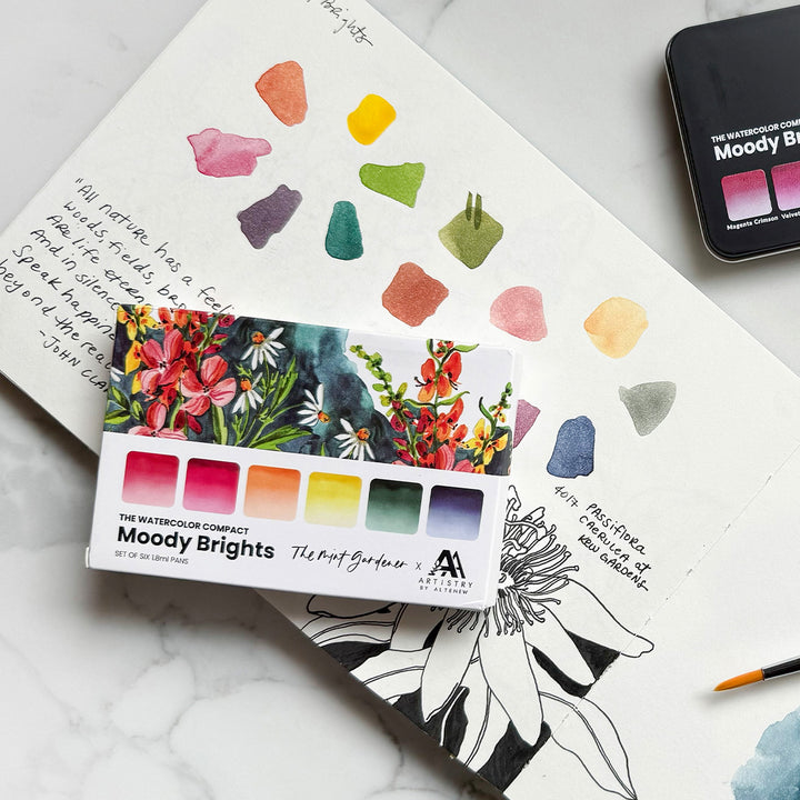Altenew - The Watercolour Compact - Moody Brights