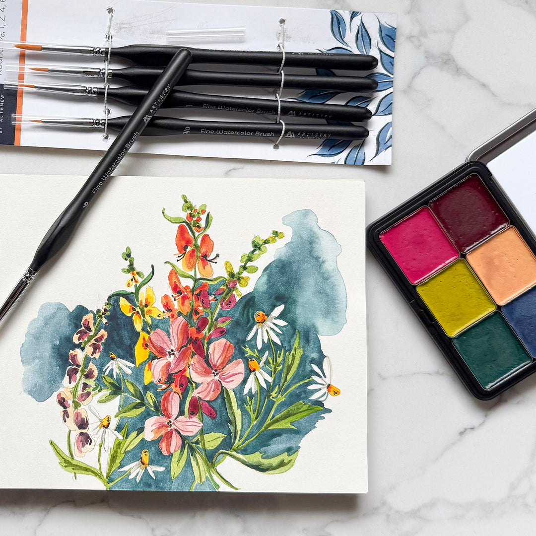 Altenew - The Watercolour Compact - Moody Brights