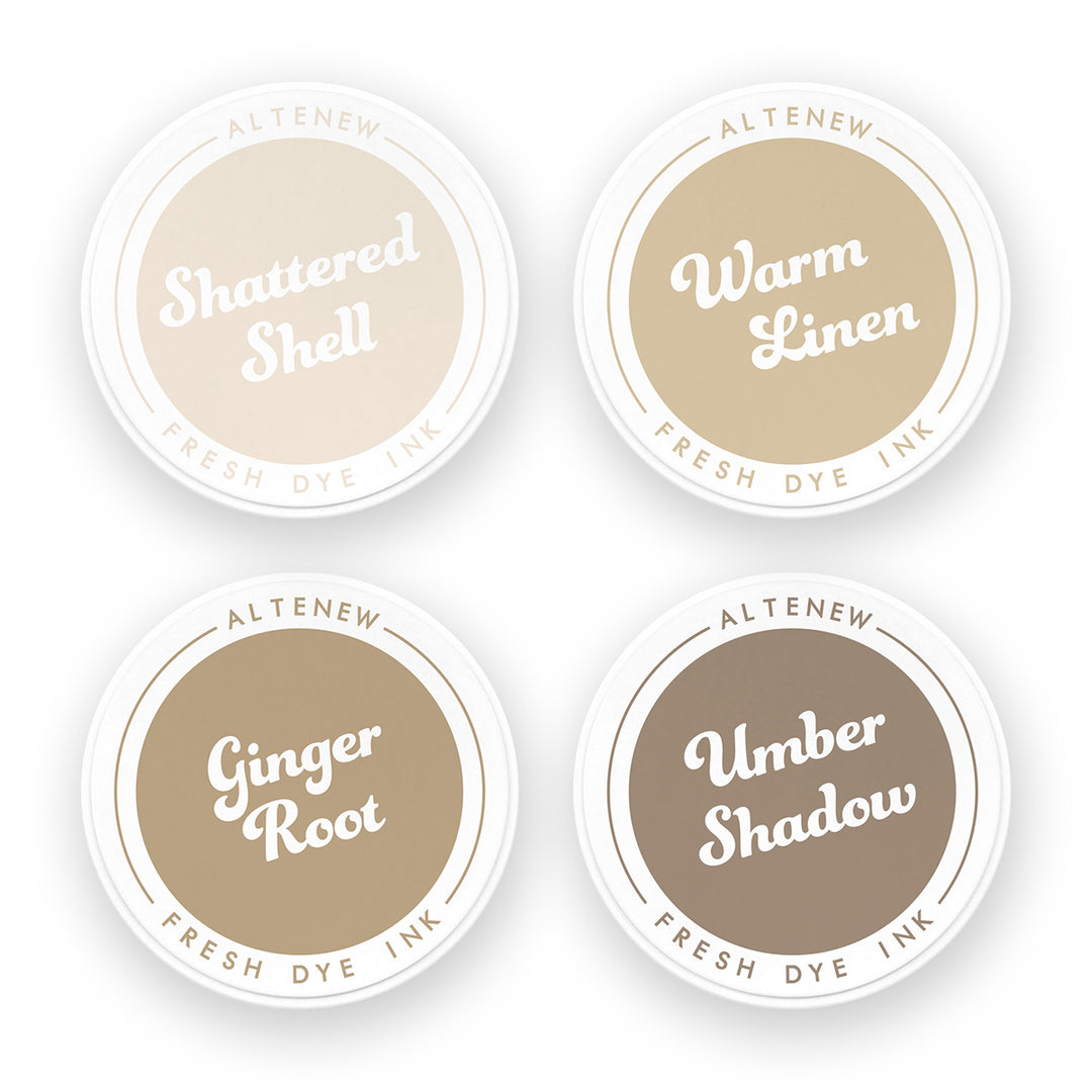 altenew earth tones fresh dye ink bundle complete bundle alt11098bn