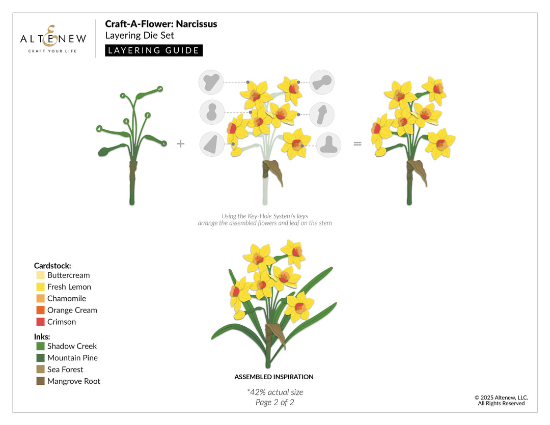 Altenew - Craft-A-Flower: Narcissus Layering Die Set