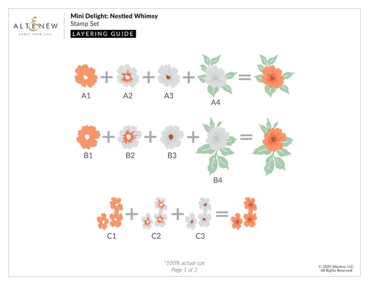 Altenew - Mini Delight Nestled Whimsy Stamp & Die Set