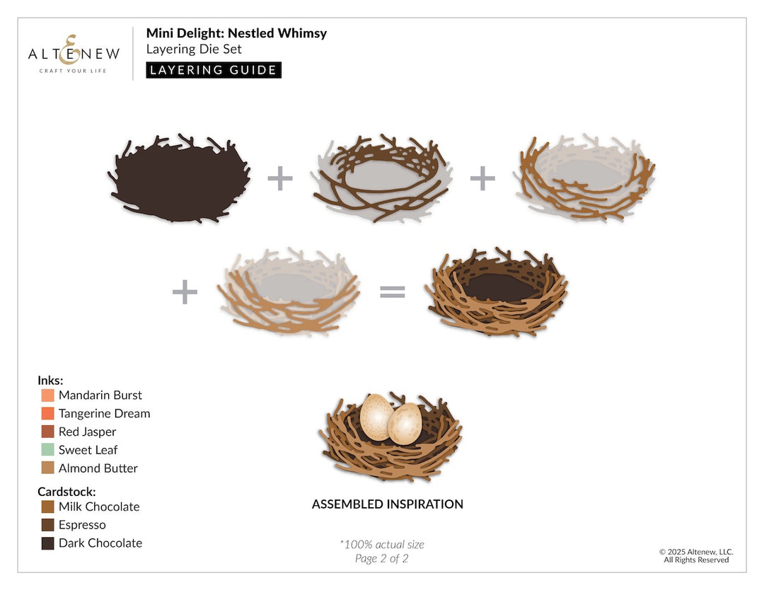 Altenew - Mini Delight Nestled Whimsy Stamp & Die Set
