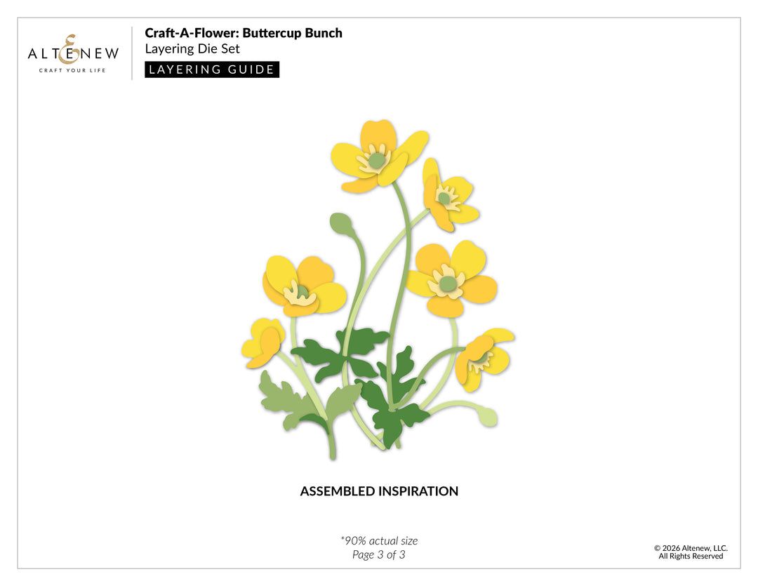 Altenew - Buttercup Bunch Layering Die Set