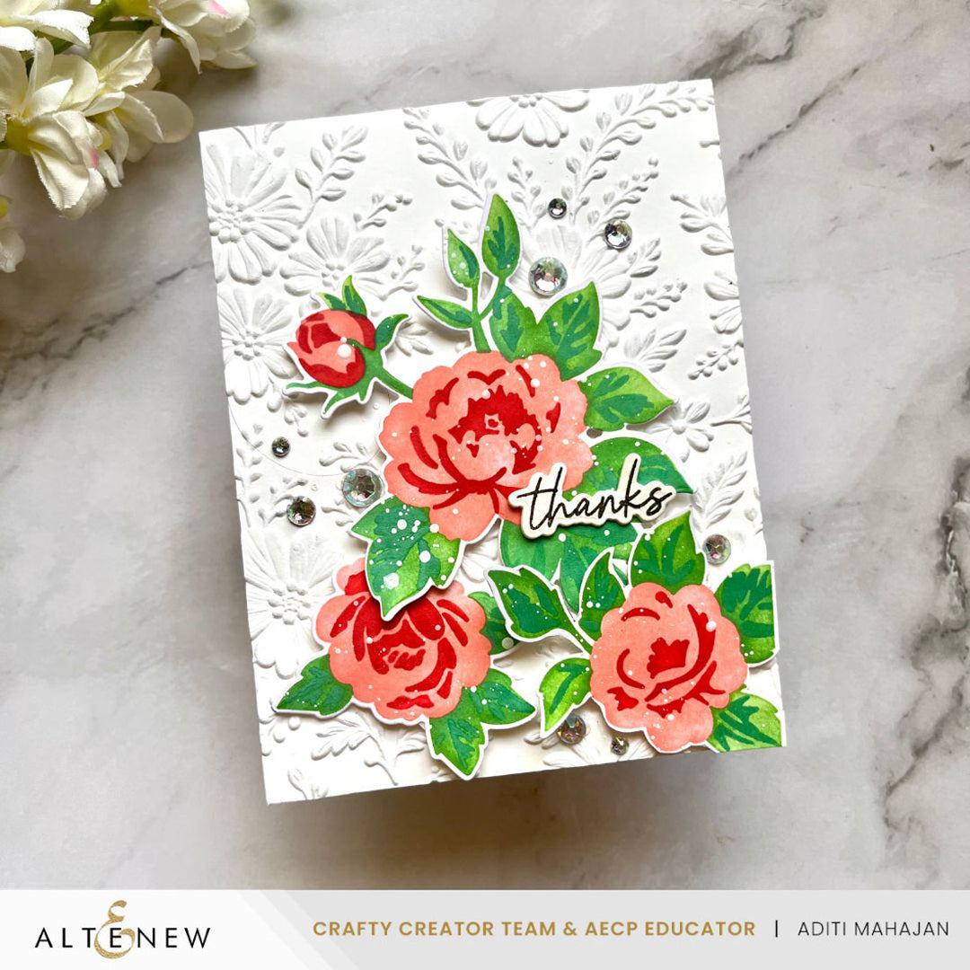Altenew - Piped Floral Lace 3D Embossing Folder