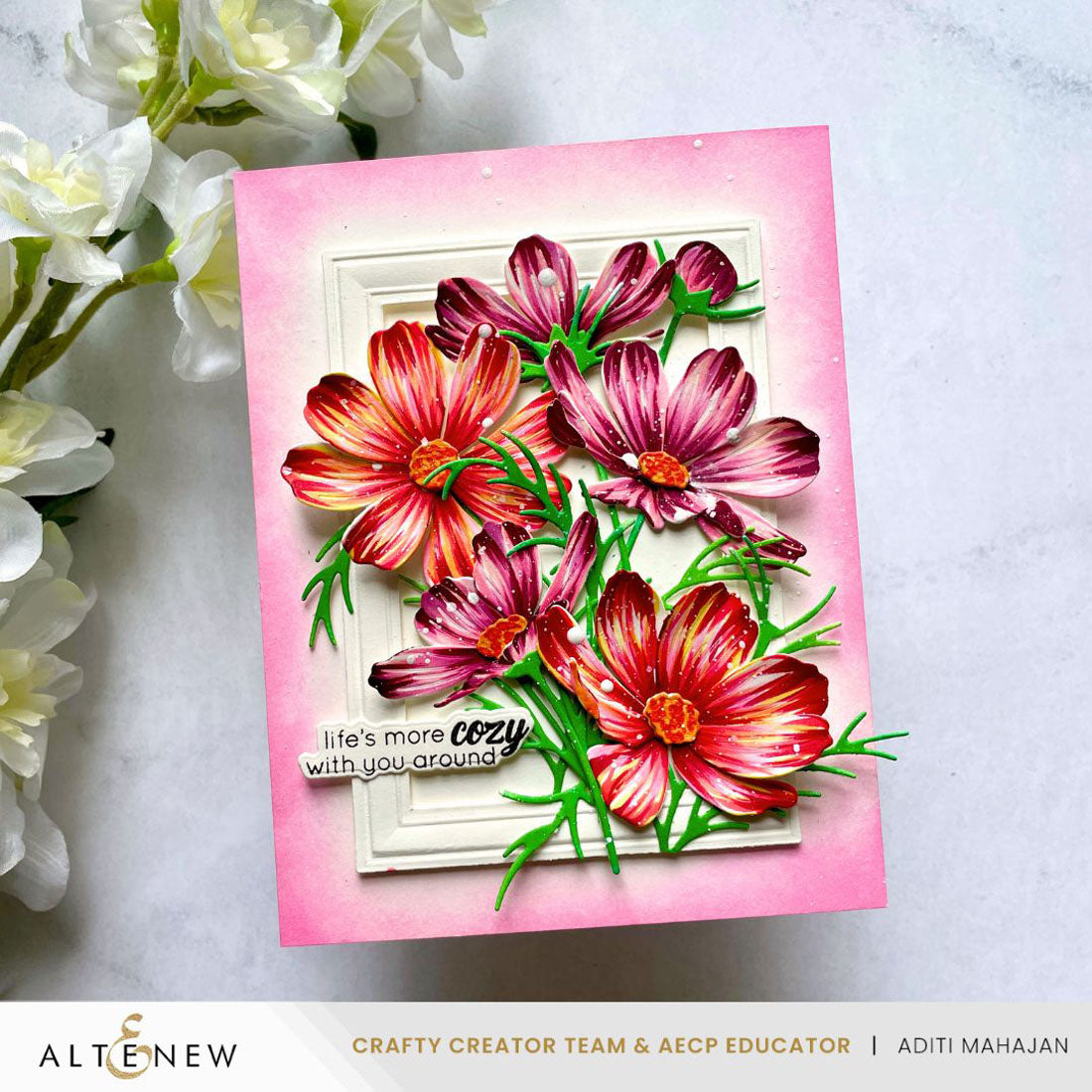 Altenew - Craft-A-Flower: Garden Cosmos Layering Die Set – Hobby