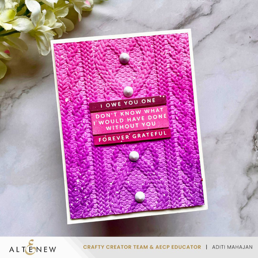 Altenew - Cozy Sweater 3D Embossing Folder